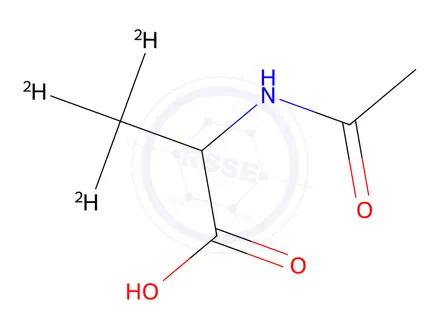 Chemical structure of N-Acetyl-DL-alanine-3,3,3-d3