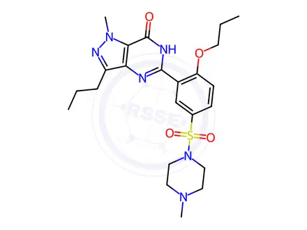 Chemical structure of Sildenafil Impurity 407