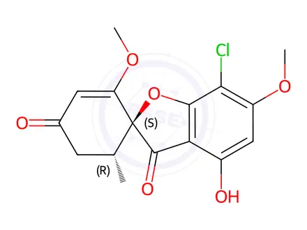 Chemical structure of 4-O-Demethyl Griseofulvin