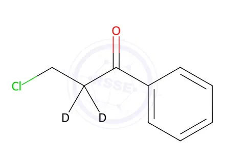 Chemical structure of 3-CHLOROPROPIOPHENONE(2-D2)