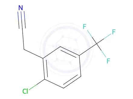 Chemical structure of 2-Chloro-5-(trifluoromethyl)phenylacetonitrile