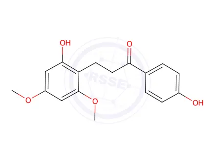 Chemical structure of 3-(2-Hydroxy-4,6-dimethoxyphenyl)-1-(4-hydroxyphenyl)-1-propanone