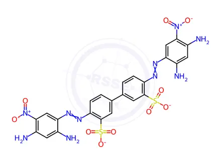 Chemical structure of Direct Orange 4