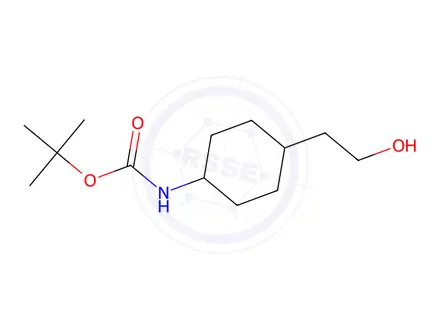 Chemical structure of Tert-butyl (4-(2-hydroxyethyl)cyclohexyl)carbamate