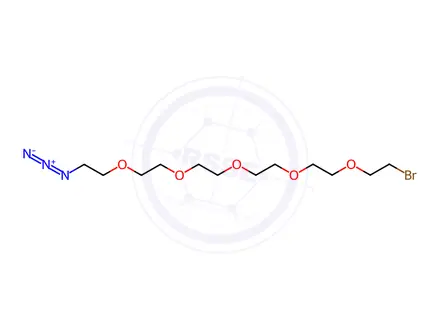 Chemical structure of Bromo-PEG5-azide