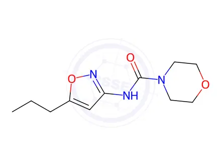 Chemical structure of N-(5-Propylisoxazol-3-yl)morpholine-4-carboxamide