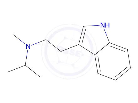 Chemical structure of N-Methyl-N-(1-methylethyl)-1H-indole-3-ethanamine