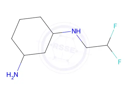 Chemical structure of N1-(2,2-difluoroethyl)cyclohexane-1,3-diamine