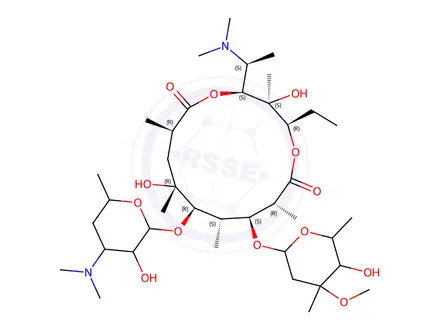 Chemical structure of Azithromycin Impurity P