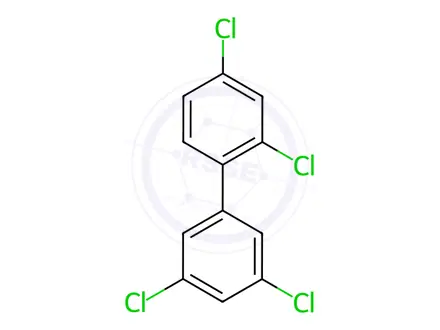Chemical structure of 2,3',4,5'-Tetrachlorobiphenyl