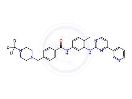 Chemical structure of Genfatinib-d3 (Imatinib-d3)