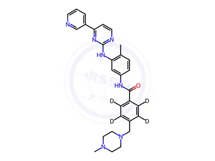 Chemical structure of Imatinib D4
