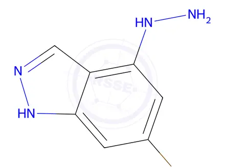 Chemical structure of 6-Bromo-4-hydrazinyl-1H-indazole
