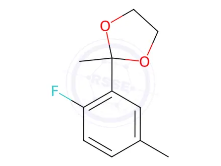 Chemical structure of 2-(2-Fluoro-5-methylphenyl)-2-methyl-1,3-dioxolane