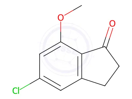 Chemical structure of 5-Chloro-7-methoxy-indan-1-one