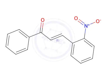 Chemical structure of (2E)-3-(2-Nitrophenyl)-1-phenylprop-2-en-1-one
