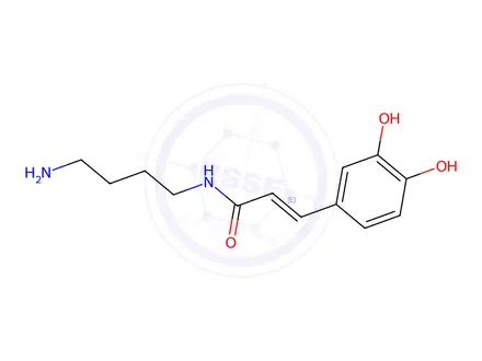 Chemical structure of N-Caffeoylputrescine, (E)-