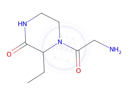 Chemical structure of 3-Ethyl-4-glycylpiperazin-2-one