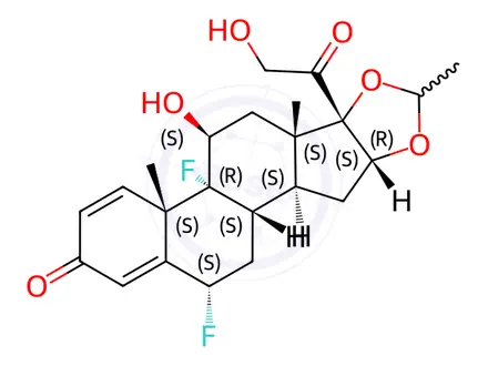 Chemical structure of Fluocinolone Acetonide Impurity 68
