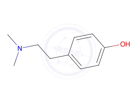 Chemical structure of Hordenine