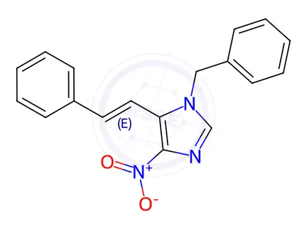 Chemical structure of 4-NITRO-5-(2-PHENYLETHENYL)-1-(PHENYLMETHYL)-1H-IMIDAZOLE