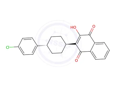Chemical structure of Atovaquone