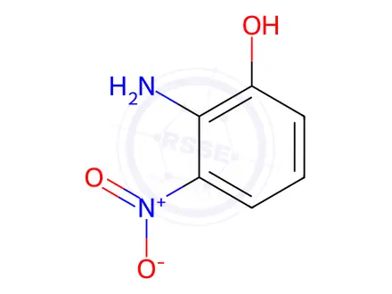 Chemical structure of 2-Amino-3-nitrophenol