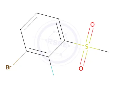 Chemical structure of 1-Bromo-2-fluoro-3-methanesulfonylbenzene