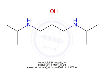 Chemical structure of Metoprolol EP Impurity M (Free Base)