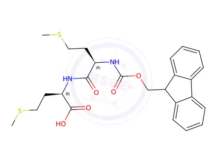 Chemical structure of (((9H-fluoren-9-yl)methoxy)carbonyl)-D-methionyl-D-methionine