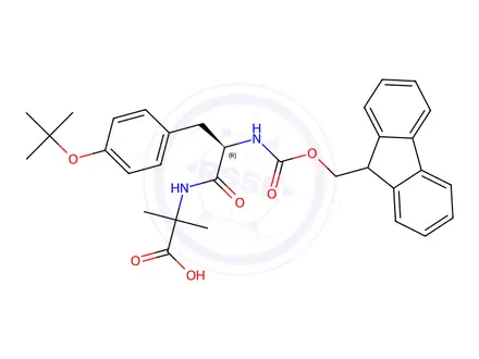 Chemical structure of Fmoc-Tyr(tBu)-Aib-OH