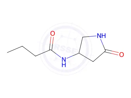 Chemical structure of N-(5-Oxopyrrolidin-3-yl)butyramide