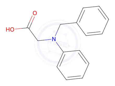 Chemical structure of 2-[Benzyl(phenyl)amino]acetic acid