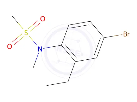 Chemical structure of N-(4-Bromo-2-ethylphenyl)-N-methylmethanesulfonamide