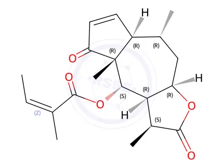 Chemical structure of Brevilin A