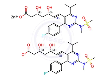 Chemical structure of Rosuvastatin zinc