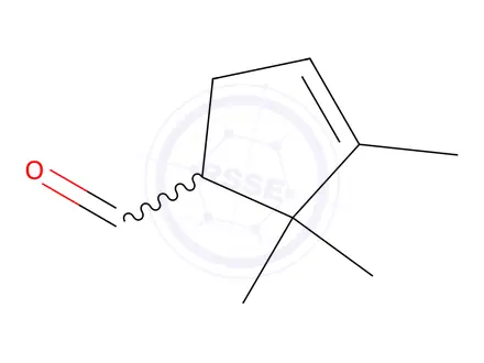 Chemical structure of 2,2,3-Trimethylcyclopent-3-ene-1-carboxaldehyde