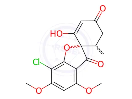 Chemical structure of Griseofulvin Impurity 3