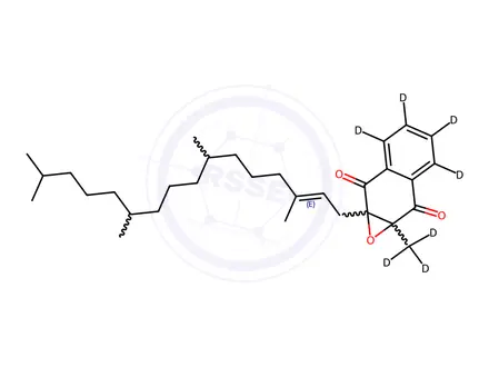 Chemical structure of Vitamin K1-d7 2,3-Epoxide