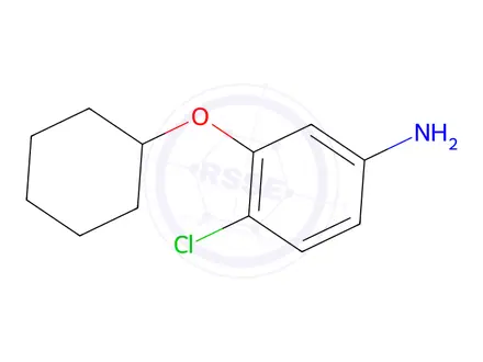 Chemical structure of 4-Chloro-3-(cyclohexyloxy)aniline