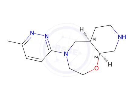 Chemical structure of (5Ar,9As)-4-(6-Methylpyridazin-3-Yl)Decahydropyrido[4,3-F][1,4]Oxazepine
