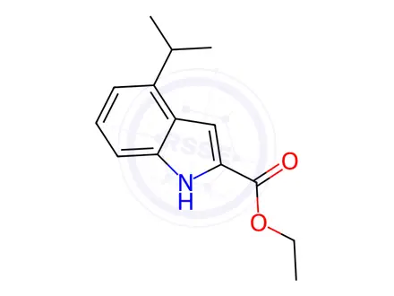 Chemical structure of Ethyl 4-isopropyl-1H-indole-2-carboxylate