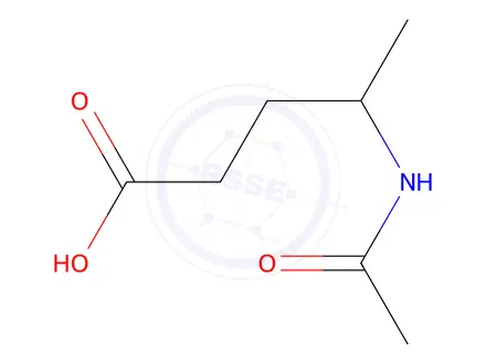 Chemical structure of 4-Acetamidopentanoic acid