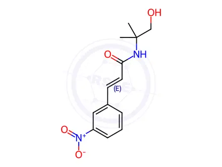 Chemical structure of N-(2-Hydroxy-1,1-dimethylethyl)-3-(3-nitrophenyl)acrylamide