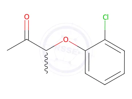 Chemical structure of 3-(2-chlorophenoxy)-2-butanone