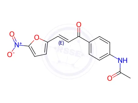 Chemical structure of N-(4-(3-(5-Nitrofuran-2-yl)acryloyl)phenyl)acetamide