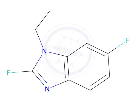 Chemical structure of 1-ethyl-2,6-difluoro-1H-1,3-benzodiazole