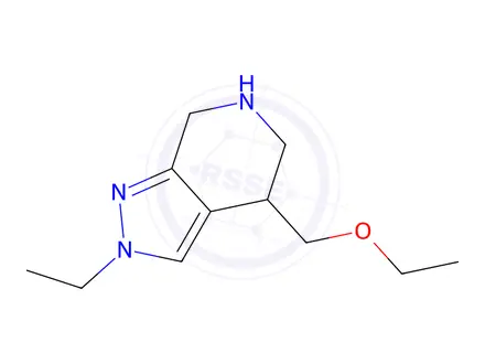 Chemical structure of 4-(Ethoxymethyl)-2-ethyl-4,5,6,7-tetrahydro-2H-pyrazolo[3,4-c]pyridine