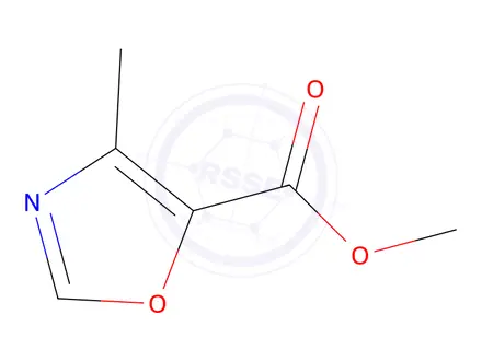 Chemical structure of 5-Oxazolecarboxylicacid,4-methyl-,methylester(6CI,8CI,9CI)