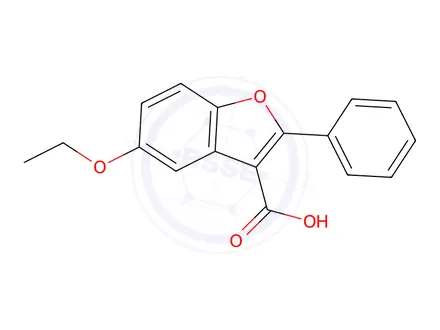 Chemical structure of 5-Ethoxy-2-phenyl-1-benzofuran-3-carboxylic Acid